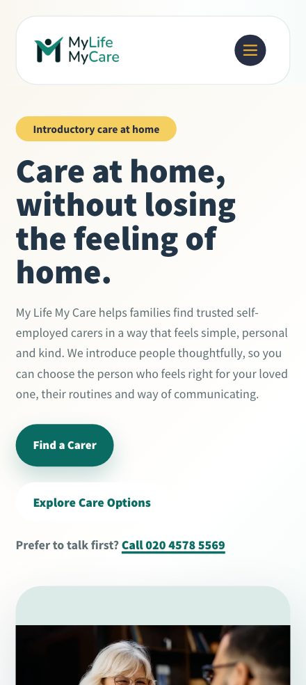 My Life My Care on mobile